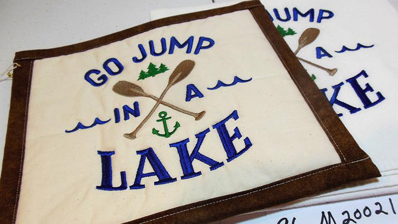 Jump in a Lake Towel & Potholder Set