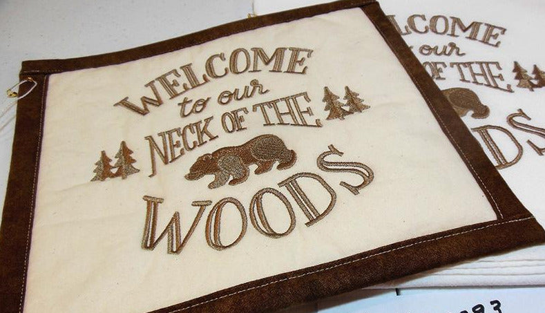 Our Neck of the Woods Towel & Potholder Set