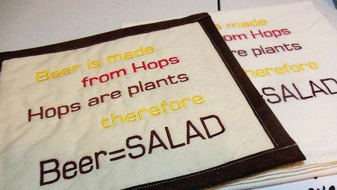 Beer=Salad Towel & Potholder Set