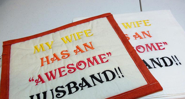 Awesome Husband Towel & Potholder Set