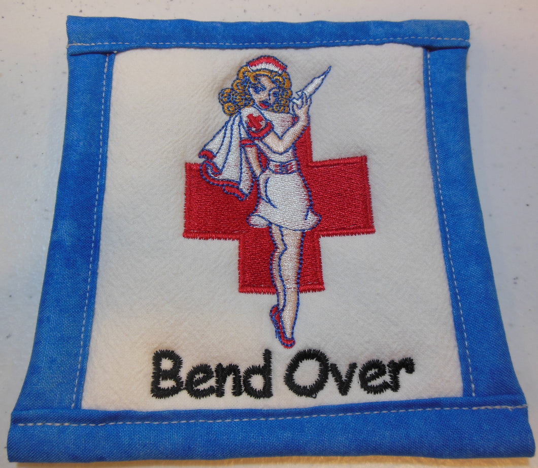 Nurse bend over Coaster