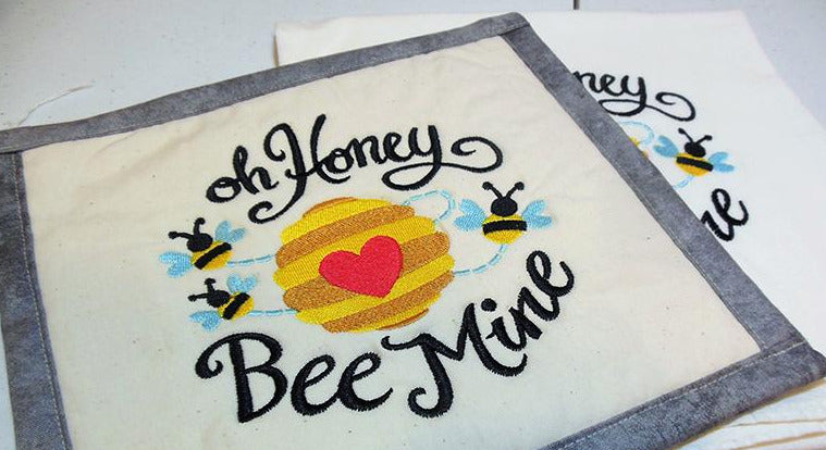 Oh Honey Bee Mine Towel & Potholder Set