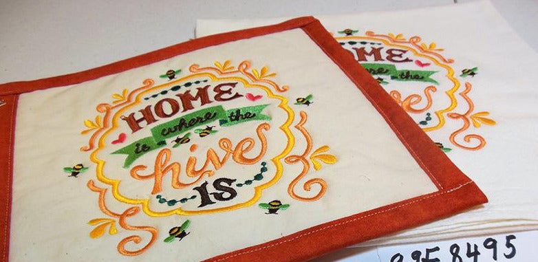 Home is Where the Hive Is Towel & Potholder Set