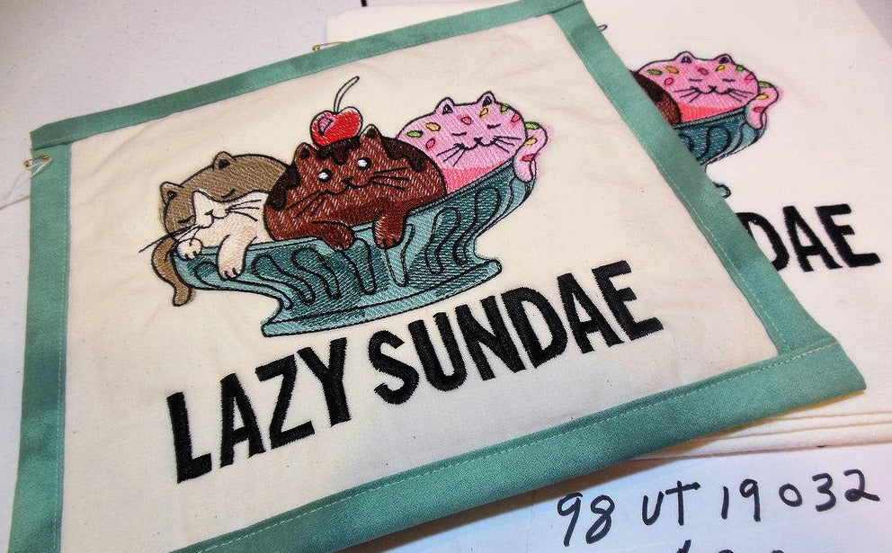 Lazy Sundae Towel & Potholder Set