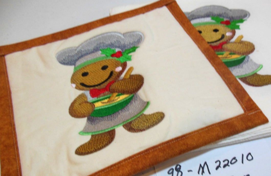 Gingerbread Man Towel & Potholder Set