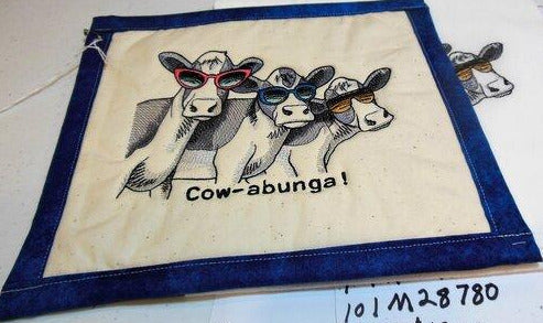 Cow-abunga! Towel & Potholder Set