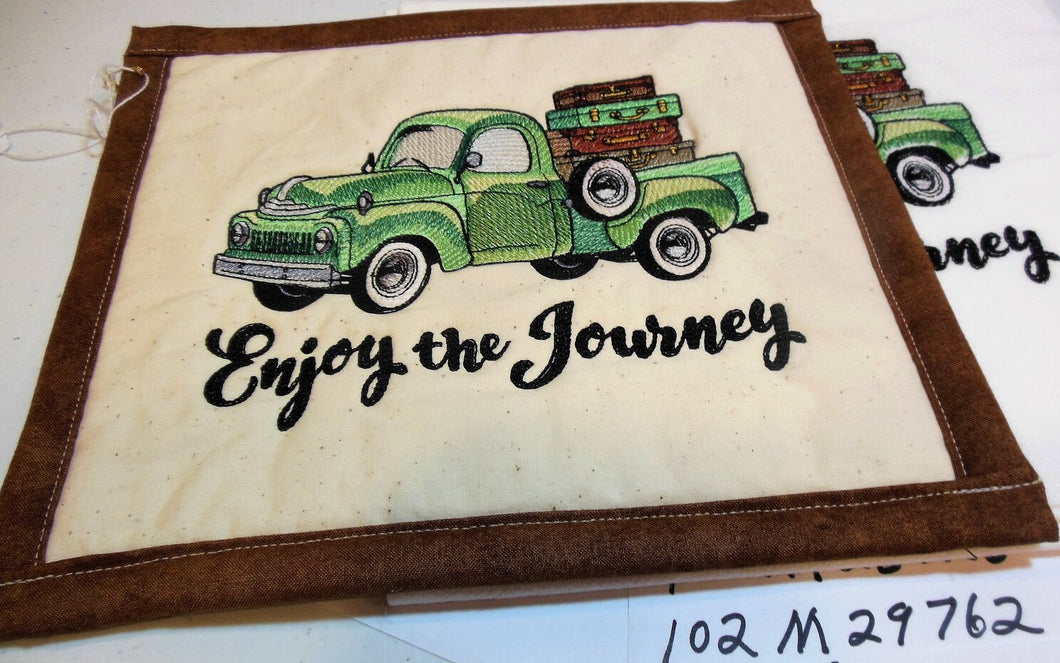 Enjoy The Journey Truck Towel & Potholder Set