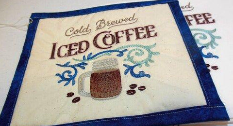 Cold Brewed Iced Coffee Towel & Potholder Set