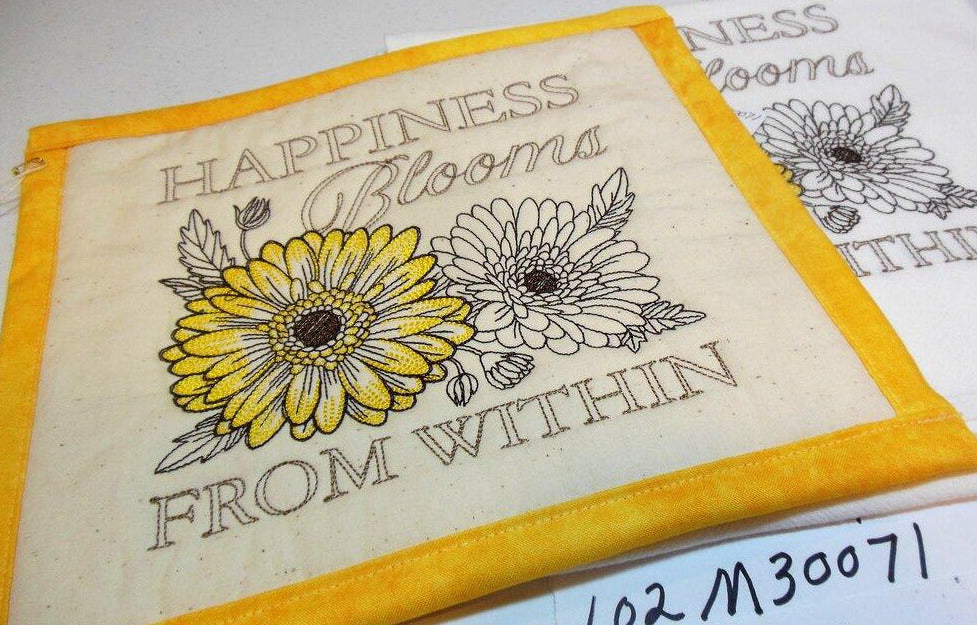 Happiness Blooms From Within Towel & Potholder Set