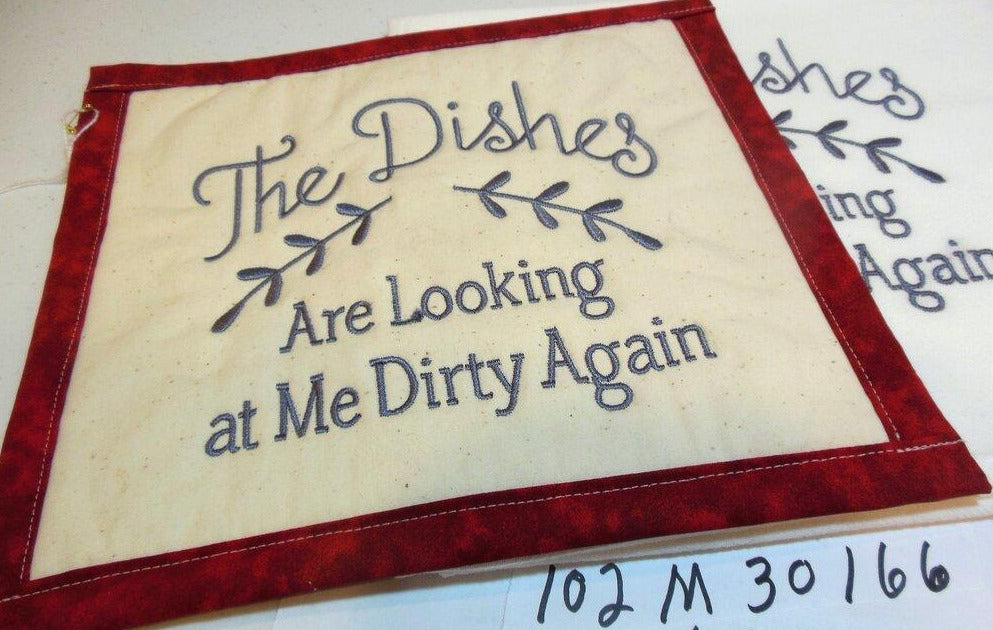 The Dishes Are Looking At Me Dirty Again Towel & Potholder Set