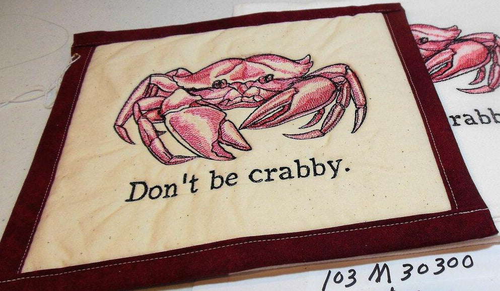 Don't Be Crabby Towel & Potholder Set
