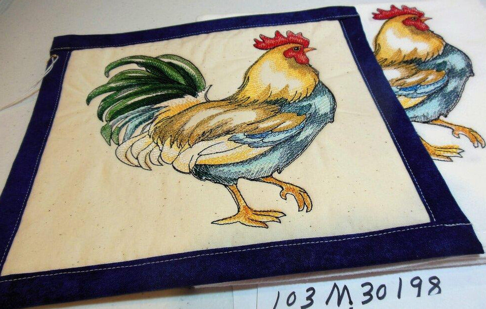 Rooster Towel & Potholder Set