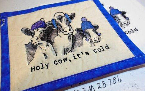 Holy Cow, It's Cold Towel & Potholder Set