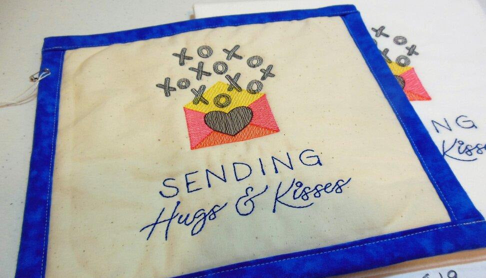Sending Hugs & Kisses Towel & Potholder Set