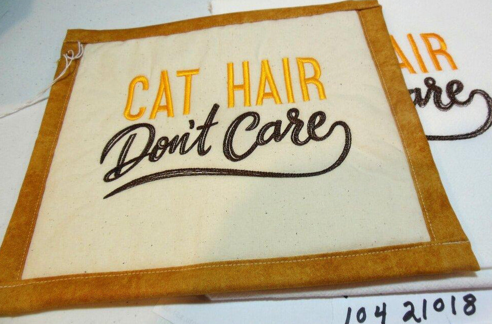 Cat Hair Don't Care Towel & Potholder Set