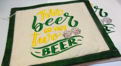 Two Beer or Not Two Beer Towel & Potholder Set