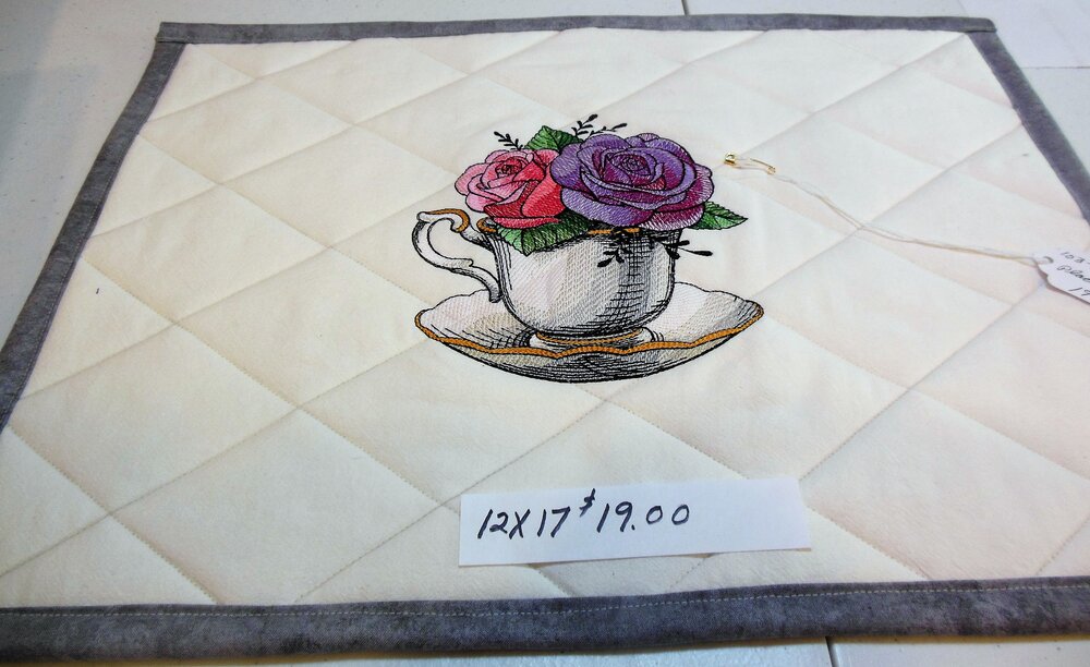 Floral Teacup Place Mat